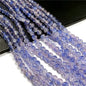 Crackle Flower Glass Beads 8mm Soft Purple Blue Gradient 3 Strands 36