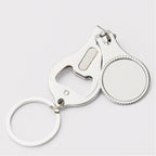 Stainless Steel Nail Clipper Keychain Sublimation Customizable 3