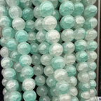 Crackle Round Glass Beads 12mm Pastel Shimmer 10 Strands 3