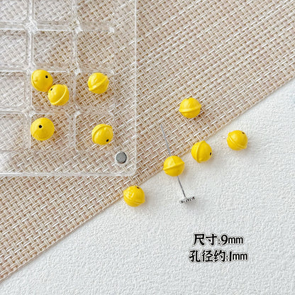 Baking Painted Christmas Tree and Bells Metal Beads 20pcs Festive Colors 21