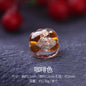 Lampwork Glass Beads Irregular Fig Shape 12mm Dyed Core Gold Foil 30pcs 11