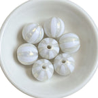 Shimmer Striped Acrylic Beads 16mm Colorful Glossy 100pcs 5