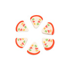 Fruit Cake Pattern Clay Beads 10mm Polymer Mixed Colors 100pcs 5