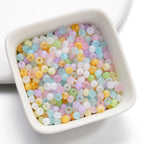 Transparent Resin Beads 4mm Light Pastel Gradient 620pcs