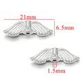 Stainless Steel Wings Metal Beads 18mm Color Retaining 5pcs 6