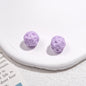 Painted Round Acrylic Beads 11mm Baked Glossy 50pcs 7