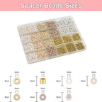 Heishi Clay Beads 6mm Elegant Golden Tone Polymer 1box 5
