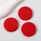 Glossy Painted Disc Acrylic Beads 32mm Colorful Mixed 50pcs 6