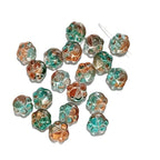 Vintage Cat Claw Glass Beads 15mm Glossy Translucent Colors 50pcs 5
