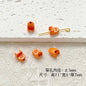 Chair and Jigsaw Metal Beads Painted Colorful Glossy 20pcs 17