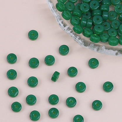 Glass Cylindrical Spacer Beads 6mm Mini 100pcs 15