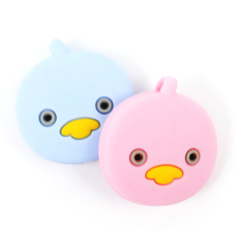 Silicone Focal Beads Duck Smiling Face Pastel Colors 20pcs 5
