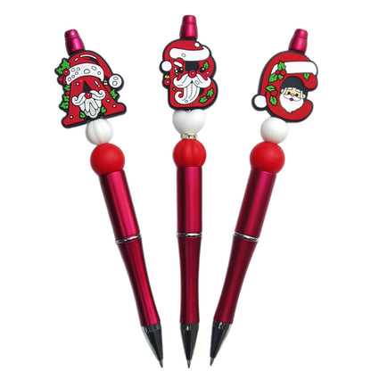 Silicone Focal Beads Christmas Santa Claus ABC Letters 20pcs 5