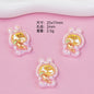 Glossy Pastel Resin Bear Resin Beads Playful Charm 10pcs 11