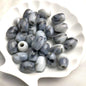 Vintage Elliptical Acrylic Beads 17mm Enamel Large Hole 200pcs 10