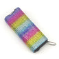 Rhinestone Self Defense Keychain Rechargeable Flashlight Electric Shock 14