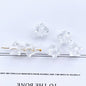 Transparent Star Acrylic Beads 11mm Chunky Pastel Mixed Colors 60pcs 7