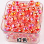 Iridescent Faceted Acrylic Beads 16mm Colorful Mixed 50pcs 8