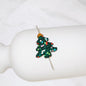 Polymer Clay Christmas Tree Rhinestone Beads 27mm Pre-Lit 2pcs 2