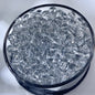 Ice Transparent Round Glass Beads 8mm Pastel Frosted Glow 100pcs 12