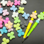 Silicone 3D Focal Beads Cherry Holding Bow 20pcs 4