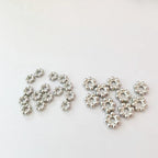 Stainless Steel Snowflake Spacer Beads 3-6mm Gold Tone 100pcs 3