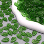Vintage Czech Glass Leaf Glass Beads 11x18mm 100pcs 17