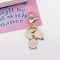 Enamel Alloy Aircraft Hot Air Balloon Keychain Travel Charm 6