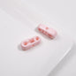 Painted 3D Pin Acrylic Beads 18mm Tiny Baking Colorful 50pcs 11