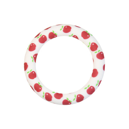 65mm Printed Silicone Rings Floral and Geometric Designs