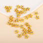 Irregular Shaped Metal Beads Double-Sided Enamel Evil Eye 20pcs 45