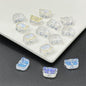 Bear Shape Transparent Glass Beads 14mm Colorful Mix 100pcs 2