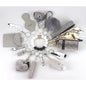 Self Defense Keychain Set Rhinestone Pom Pom Metal 15pcs 4