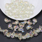 Plating 3D Dolphin Glass Beads 11x16mm Iridescent Colors 30pcs 19