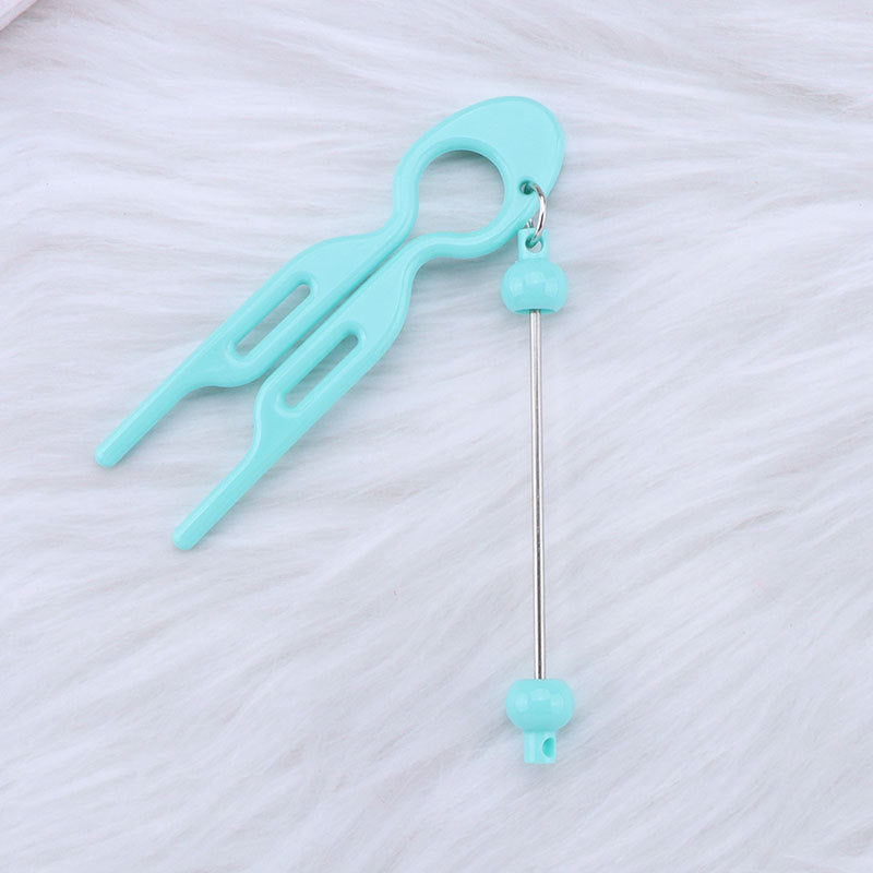 Beadable U Shaped Updo Comb Resin Lightweight Vibrant Colors 14