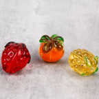 Lampwork Glass Beads Fruit Collection Glow in the Dark Detailed 20pcs