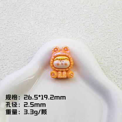 Plating Pop Mart Lilith Resin Beads Glossy Animal Hoodie 10pcs 13