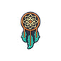 Silicone Focal Beads Dream Catcher Colorful Quotes Navy Background 20pcs 8