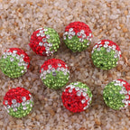 Full Rhinestone Ball Rhinestone Beads 16mm Watermelon Polymer Clay 10pcs 4
