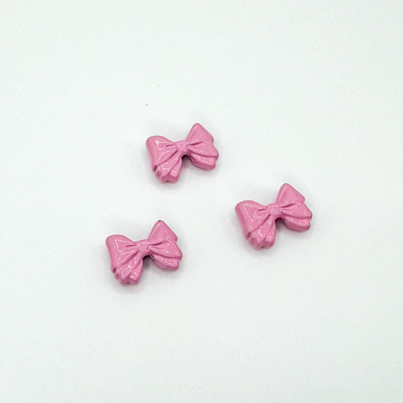 Bow Metal Beads 12mm Glossy Baking Painted Alloy 20pcs 8
