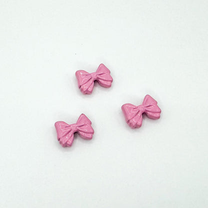 Bow Metal Beads 12mm Glossy Baking Painted Alloy 20pcs 8