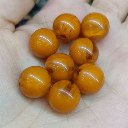 Gradient Resin Beads 16mm Round Dark Ocean Colors Glossy 20pcs 14