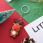 Silicone Christmas Snowman Keychain Cartoon Holiday Characters 10