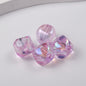Plating Irregular Acrylic Beads 16mm Transparent Mixed Colors 100pcs 7