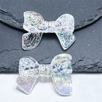 Plating Crackle Butterfly Bow Acrylic Beads 22x32mm Translucent Pastel 100pcs 6
