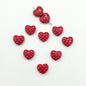 Heart Metal Beads 12mm Baking Painted Biscuit Style 20pcs 14