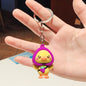 Silicone Fruit Theme Cartoon Duck Keychain Vibrant Colors 6