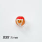 Hand Painted Christmas Enamel Glass Beads 12mm 14mm 1pc 38