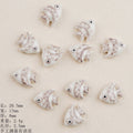 Hand Painted Fish Ceramic Beads Tropical Colorful 5pcs 6