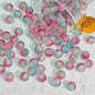 Crackle Glass Beads Round 10mm Transparent Mixed Colors 50pcs 73